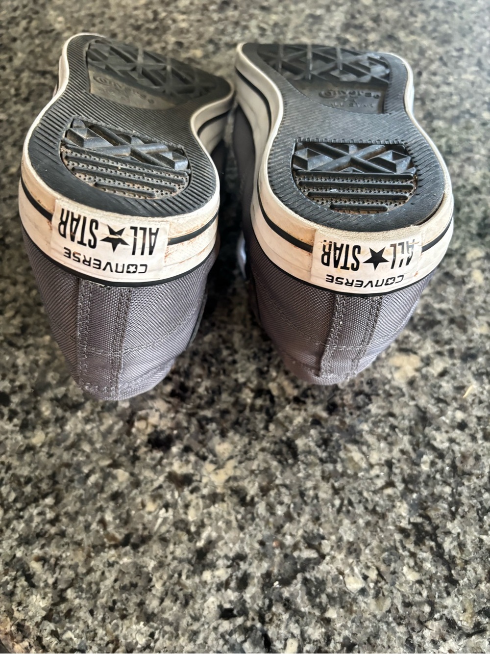 Converse All Star Men's Gray High-Top Sneakers with Red Lining - Picture 5 of 5